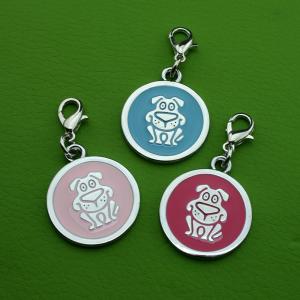 Tehdasmetalli sinkkiseos käsikirjoituksella QR-koodi Lemmikkieläinten tunnisteet koiralle tai kissalle