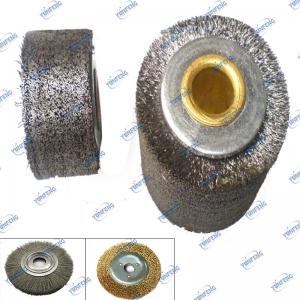 Custom Industrial Brush Crimped Wire Pyörän harja Twist Wire Wheel Brush for Deburring Kiillotus