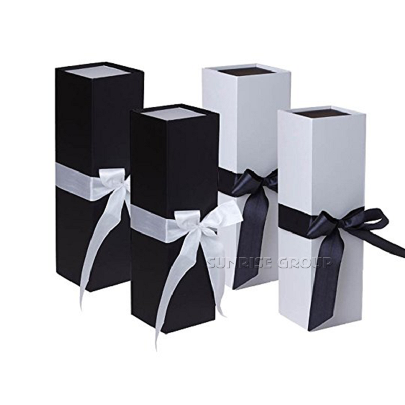 Suorakulmio Taitettava pakkauslaatikko Mukautettu tulostus Viinipullo-laatikot # winebox