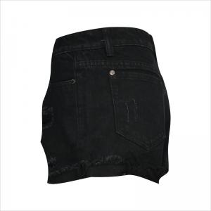 musta denim rip short WS1434