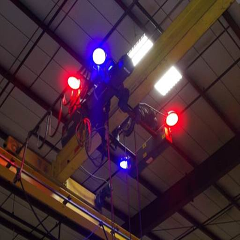 120 W: n punainen LED-yläpuolinen nosturin varoitusvalo
