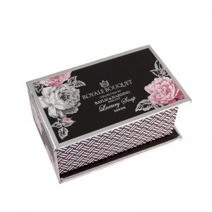 kuuma leimaus logo kirja muotoinen taitto jäykkä magneettinen sulkeminen lahjapakkauksessa