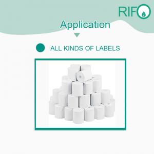 Vahva repäisykestävä valkoinen PP-synteettinen paperi käsin vedettävälle laukulle