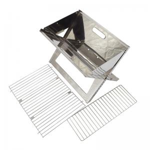 Ruostumaton teräs helppo kuljettaa taitettava kannettava BBQ hiiligrilli