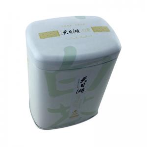 Custom suorakulmainen valkoinen tee tina laatikko