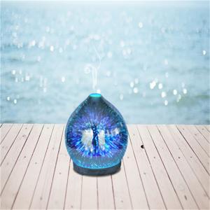 Manuaalinen kosteudenhallinta ja kannettava asennus ultraääni 3D-lasin ilotulitus aromiöljyn hajotin