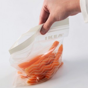 mukautettu painettu vetoketjullinen suljettu muovipussi, jossa on oma logo