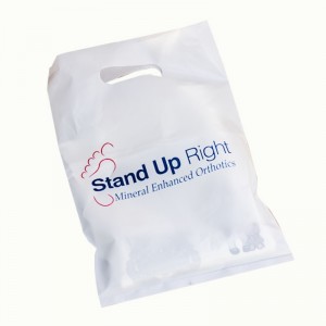 Die cut Handle Ostokset Pakkaukset hdpe white Plastic Bags
