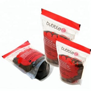 pyöreäpohjainen stand up muovinen joustava pakkaus pussi pussi liha sianliha naudanlihaa meren antimia