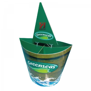 Mainoskohtainen painettu taitto-Banner Stand Totem Näyttö POP-kartonki-paperi Standee