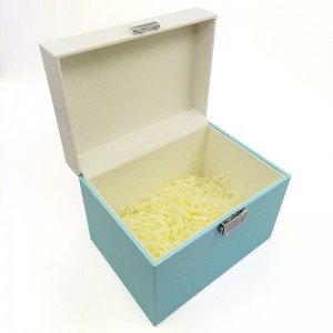 Mukautettu logo Suorakulmainen paperi Lahjakortti lukolla ja avaimella