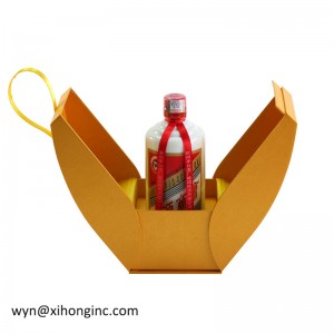 Helpompi toimituksen ylellinen paperi taitto laatikko viiniä