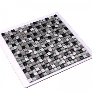Glitter karkaistu lasi mosaiikki keittiö Backsplash