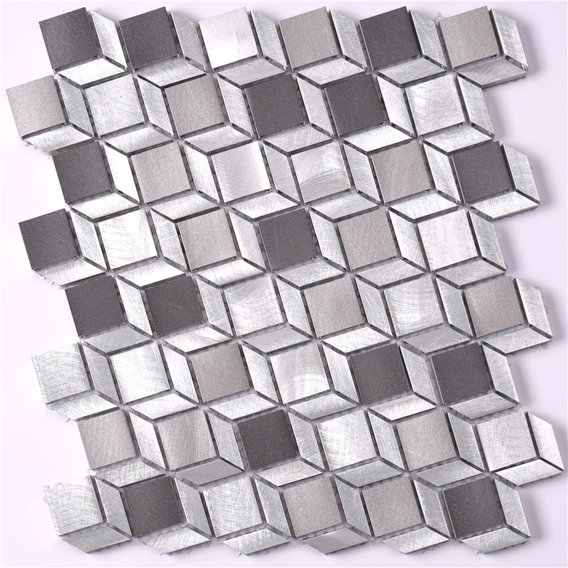 Cube Pattern 3d Mosaic Tile kodin sisustukseen