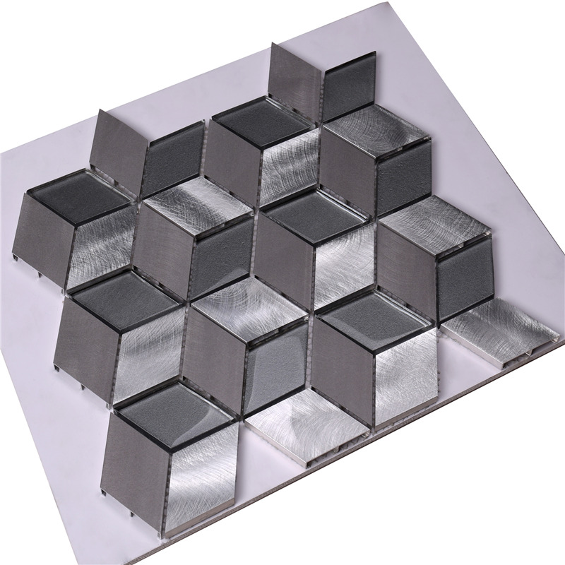 Cube Pattern 3d Mosaic Tile kodin sisustukseen