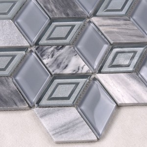 Hot Sale Hexagon 3D-timanttimuotoiset mosaiikkilaatat Filippiinit ja Egypti