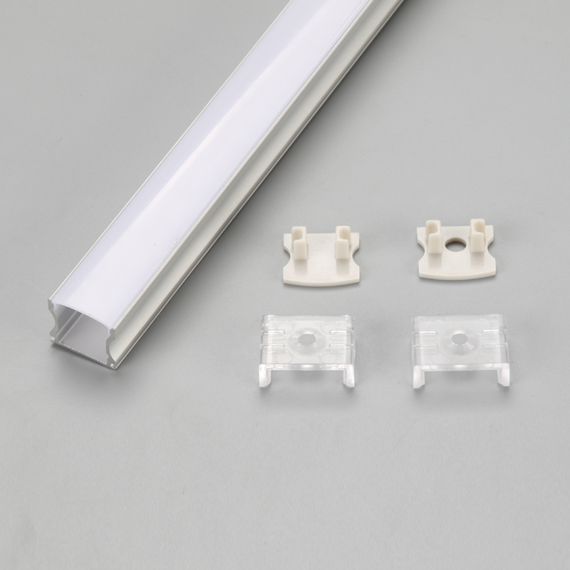 Joustava LED Alu -profiili alumiinia kaappiin, LED-alumiininen ekstruusioliuska LED-profiilin pinta-asennettava lineaarinen valopalkki