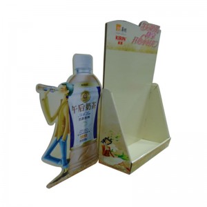 Mukautettu kartonkiteline, aaltopahvinäytön teline, lattia-näyttöhylly