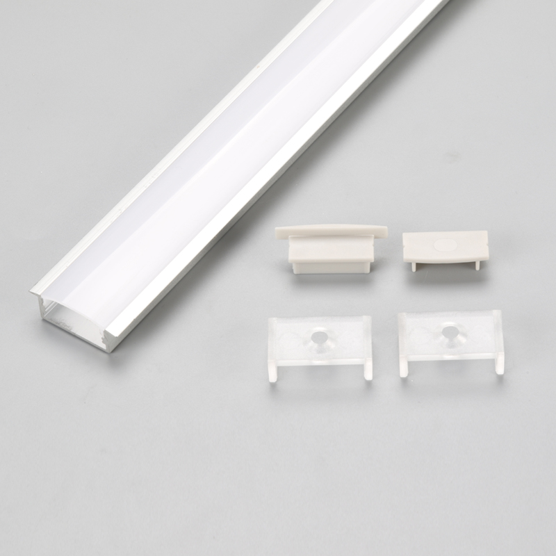 Tehdashinta keittiökaappi alumiininen LED-profiili LED-nauhavalolle, upotettu LED-valopalkki suulakepuristus alu -profiilikanava