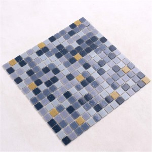 Matala hinta irisoiva uima-allas lasi mosaiikki laatta 4mm paksuus