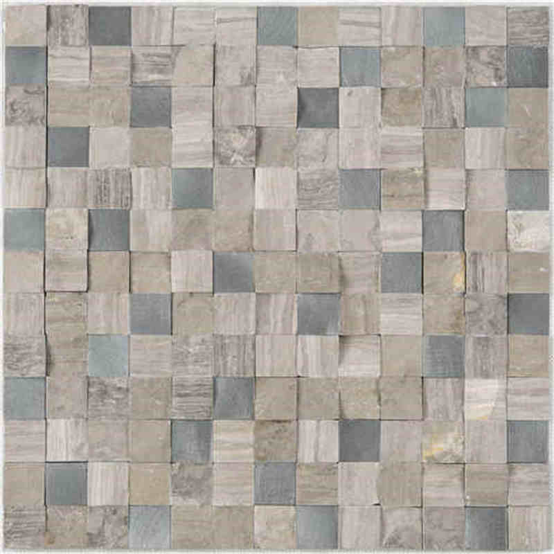 Kilpailukykyinen hinta Home Art Design Cube 3D sisustus Luonnollinen koristelu Stone Mosaic Wall Tile