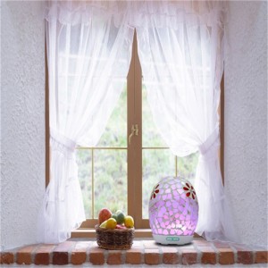 Ultrasonic sähköinen 2017 trendikäs mosaiikkilasi kukka aromi öljy hajotin