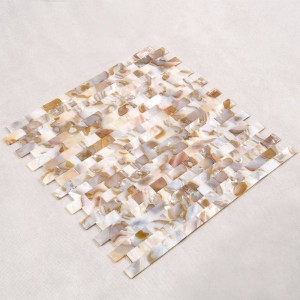 Uusi mustan mopin simpukoiden mosaiikkilaatan koko 10 * 20mm