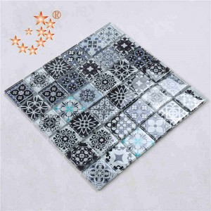 Tukku Square Blue Marokon Crystal Glass Mosaic Tile kristalli posliini laatta Hotel Club sisustus seinät