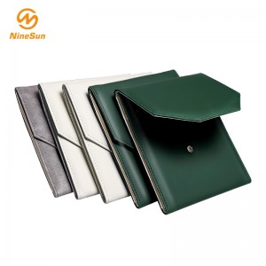 Monivärinen ylellinen PU nahka kaulakoru, Pearl kansio