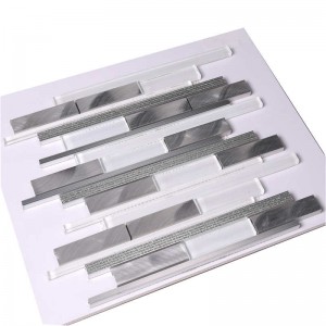 Super White Glass \u0026 Alu-kylpyhuoneen seinän mosaiikkilaatat