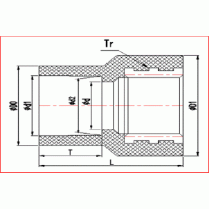UPVC COPPER THREADED REDUCER