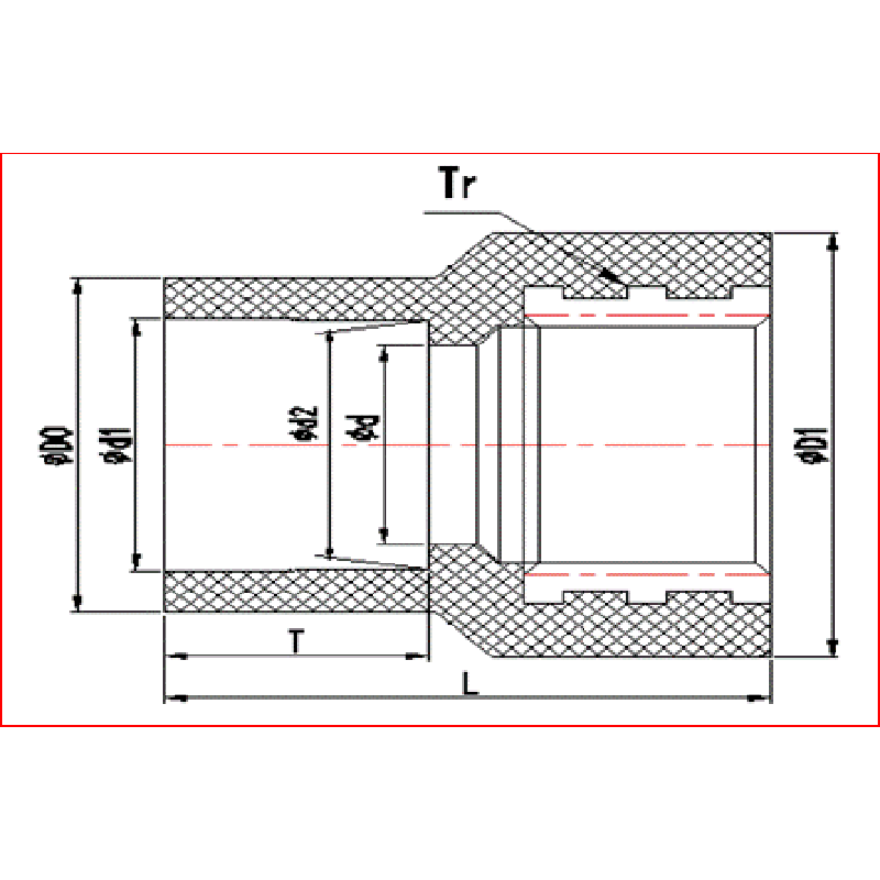 UPVC COPPER THREADED REDUCER