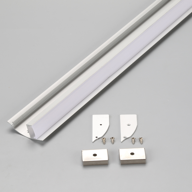 Seinä-LED-alumiiniprofiili seinäpesurin valaistukseen / jalkavaloon / portaiden valaistukseen