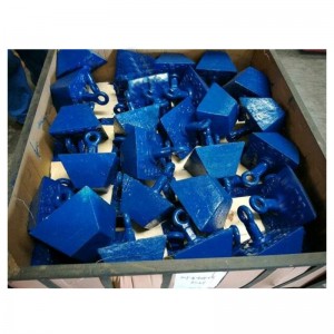 Valettu pyramidin ankkuri maalattu