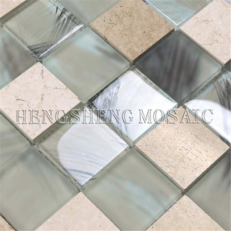 YMS23 Antiikkisalongin koriste Walls Mosaic Glass Mixed Ceramic Pattern Tile