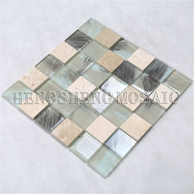 YMS23 Antiikkisalongin koriste Walls Mosaic Glass Mixed Ceramic Pattern Tile