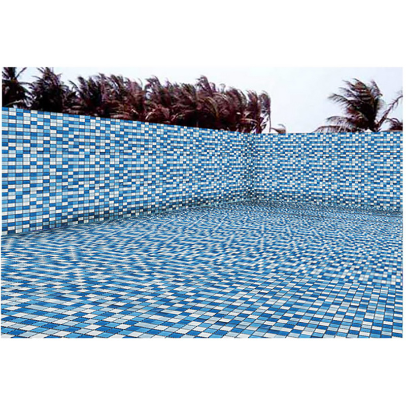 Kilpailukykyinen Crystal Glass Mosaic Halvat Uima-altaat Tile Blue