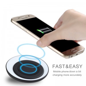 KPS-9503HC OEM innovatiivinen kulho 10W nopea qi -puhelinten langaton laturi ledillä