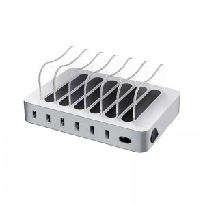 KPS-8403LC kuusi USB-portin latausasemaa (US / EU / UK / AU AC -kaapeli)