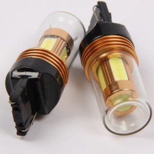 uusi muotoilu auton käännöksen valot 7.5w cob kansi auton varmuuskopiointi ja kääntösignaali w21w t20 7440 led-valo
