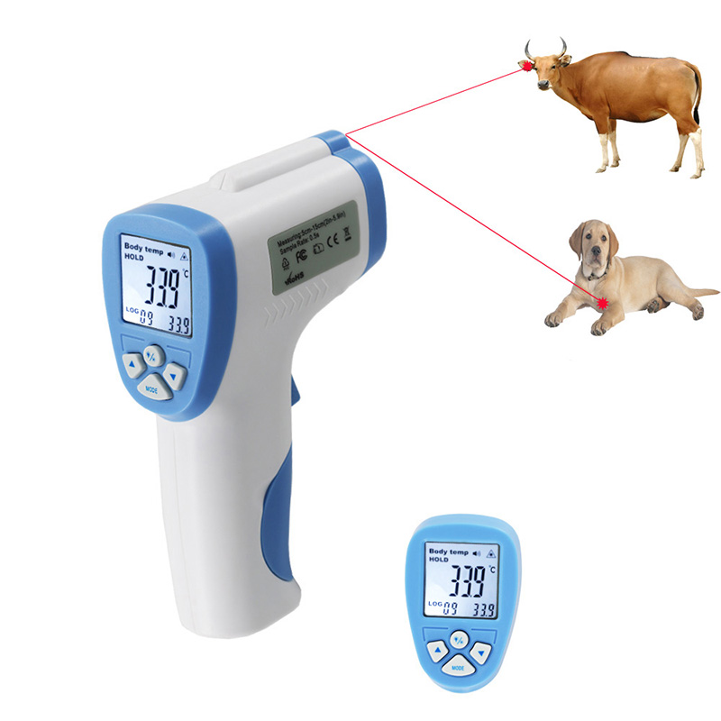 Kädessä pidettävää eläinten lämpömittaria käytetään yleisesti eläimen kehon lämpömittarin mittaamiseen