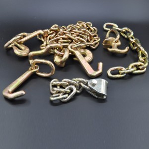 G70 Taottu Mini J -koukku, jossa on hitsattu linkki keltainen levy