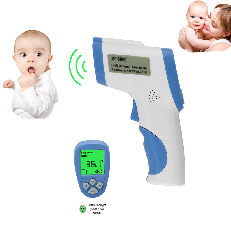 Infrapuna lämpömittari voi mitata 32C - 43Celsius lapsille ja aikuisille