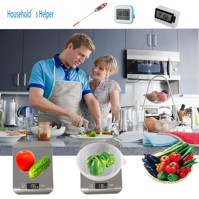 Elektroninen LED-digitaalinen keittiökaalaa ruokavalion ruokavalio postitasapainon paino
