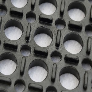 Anti-repiminen kumi iskunvaimentimet matot kuivatus kumi lattiamatot hotellille