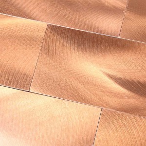 Metro-metalli-alumiini-mosaiikkikuoritus- ja -laatoitetut tarrat keittiön Backsplash-tarroihin