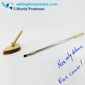 Akbrand pitkä kahva joustava lattiaharja kolmion muotoinen pää