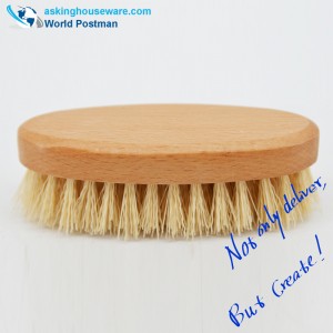 Akbrand-ei-kahvainen puhdistusharja rantalevyllä