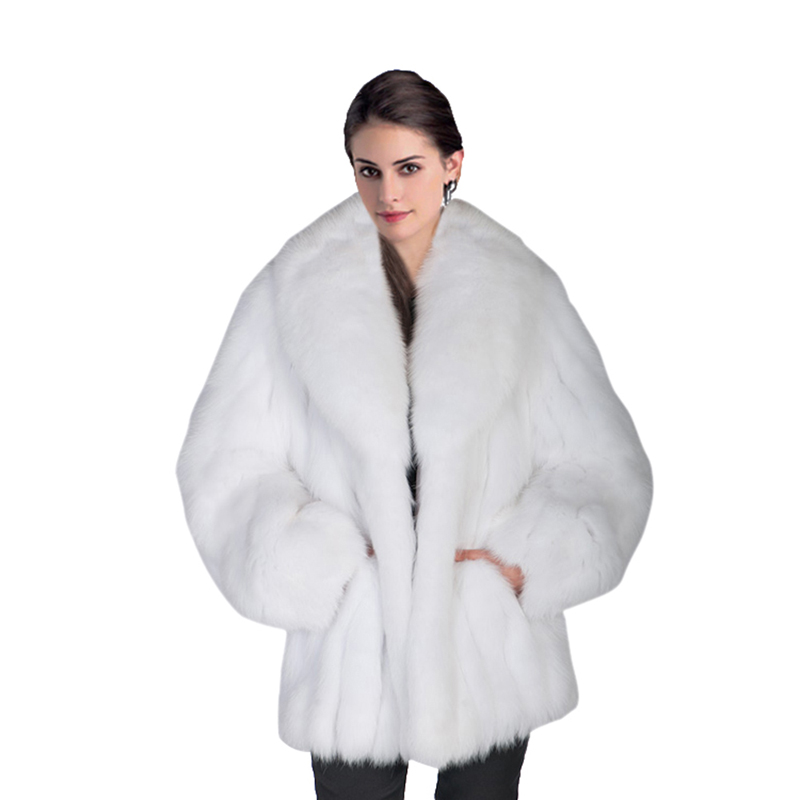 Rvxigzvi naisten keinotekoinen turkki Parka-takki pitkä ojitettu talvi lämmin paksu päällysvaate päällystakki plus koko XS-4XL