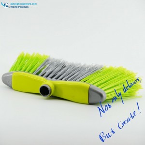 Akbrand-muovinen luuhanpää, jossa on sukkulamuottiharjalauta ja pitkät värikkäät harjakset